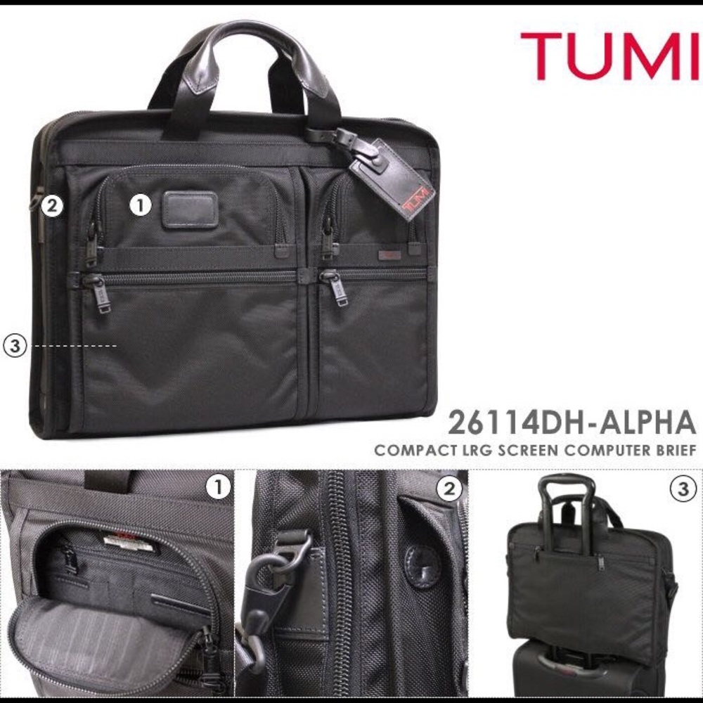 Tumi Alpha Briefcase 26114DH